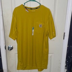 Carhartt Men’s Short Sleeve Pocket Tee — Mustard Yellow